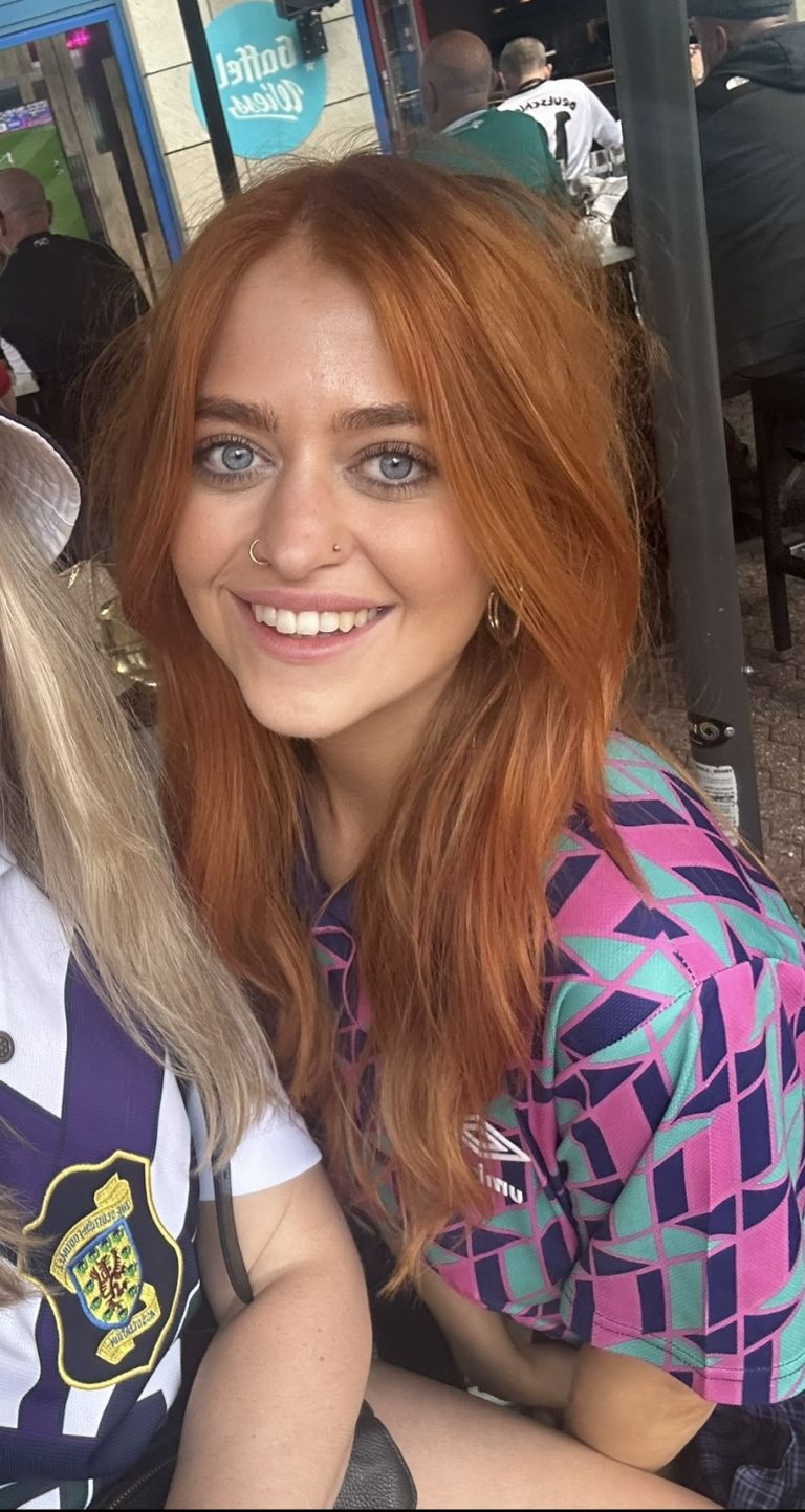 Abby in her former life as a redhead!