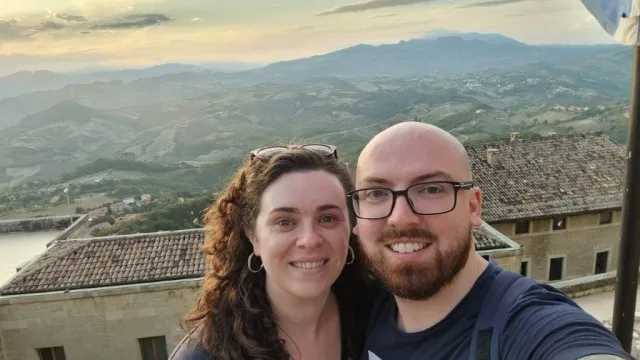 Rosalind enjoying a well-deserved break in San Marino